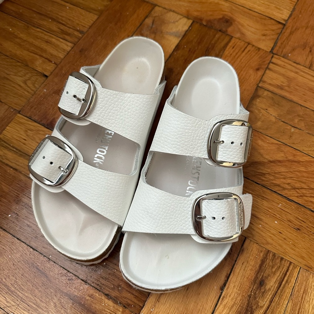 Arizona Big Buckle Natural Leather Patent